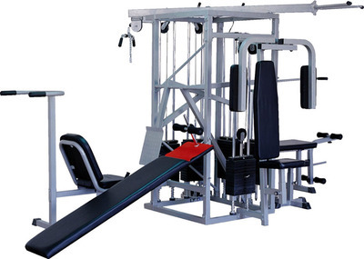僑潤健身器材 綜合訓練器QR-1010，高效滿足十人站專業健身需求
